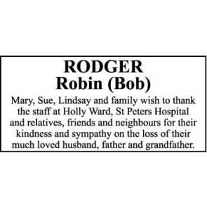 Photo of ROBIN RODGER